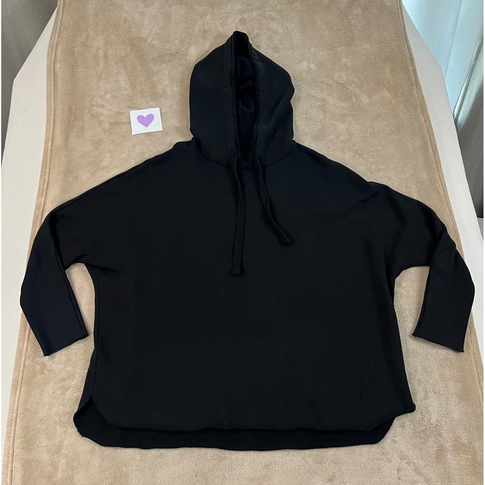 Frank & Eileen Tee Lab Hoodie Women's Small Black Oversized Good